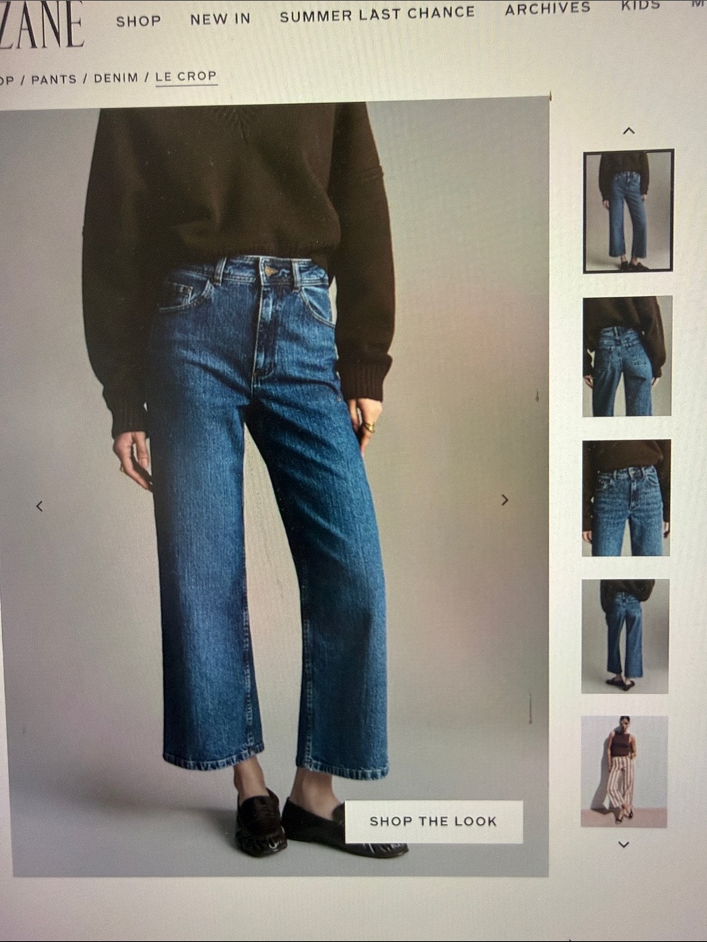 Sezane Le Crop Jeans - Picture 5 of 6